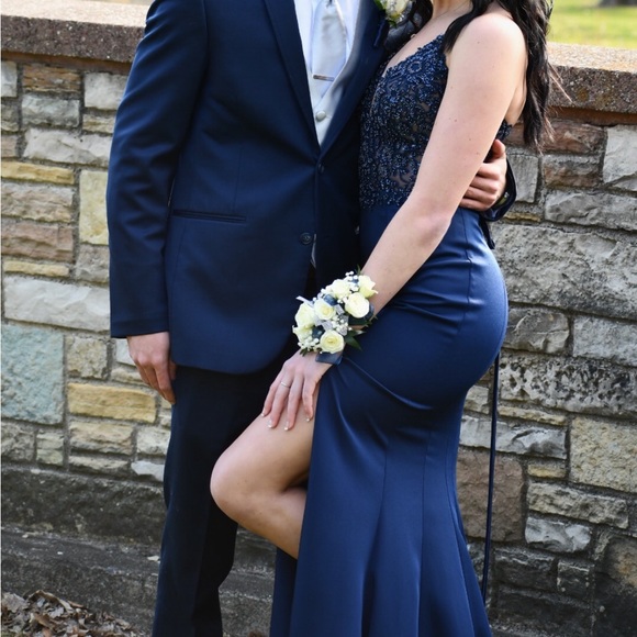 Mermaid Sequence Floor Length Dress - Picture 7 of 8